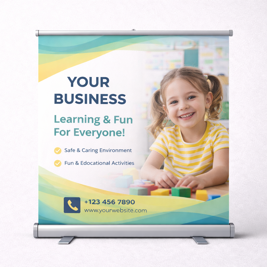 Banner c/ Tubete 60cm x 100cm